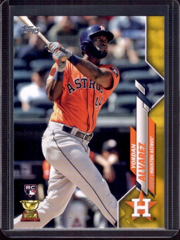 YORDAN ALVAREZ 2020 Topps Series 1 #276 Yellow Parallel Rookie RC