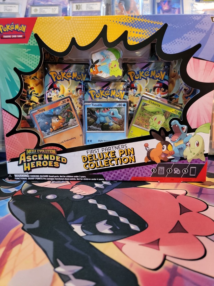 Pokemon TCG Bundle Ascended Heroes First Partners Deluxe Pin Collection