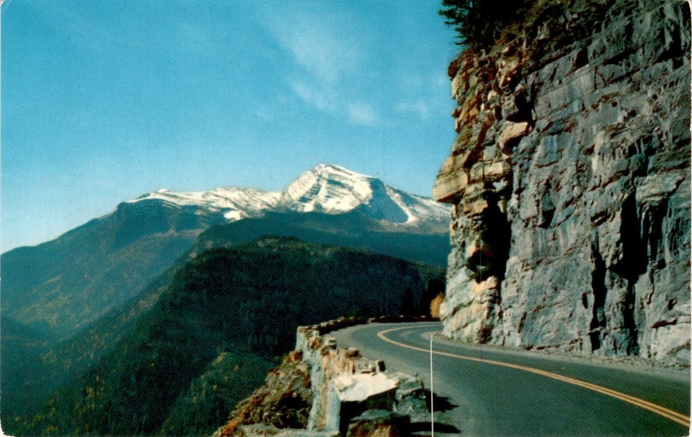 Heaven's Peak, Going-to-the-Sun Highway, Glacier National Park, Postcard
