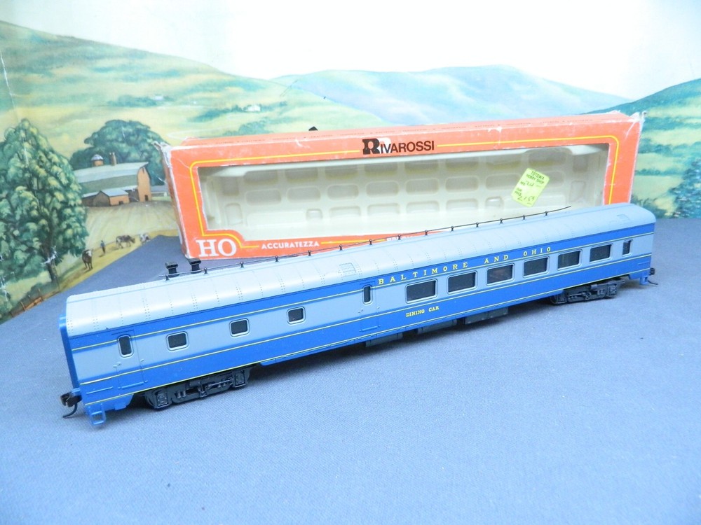HO 1/87 Rivarossi No. 2819/0 Pullman Dining Car Diner BALTIMORE and OHIO B&O