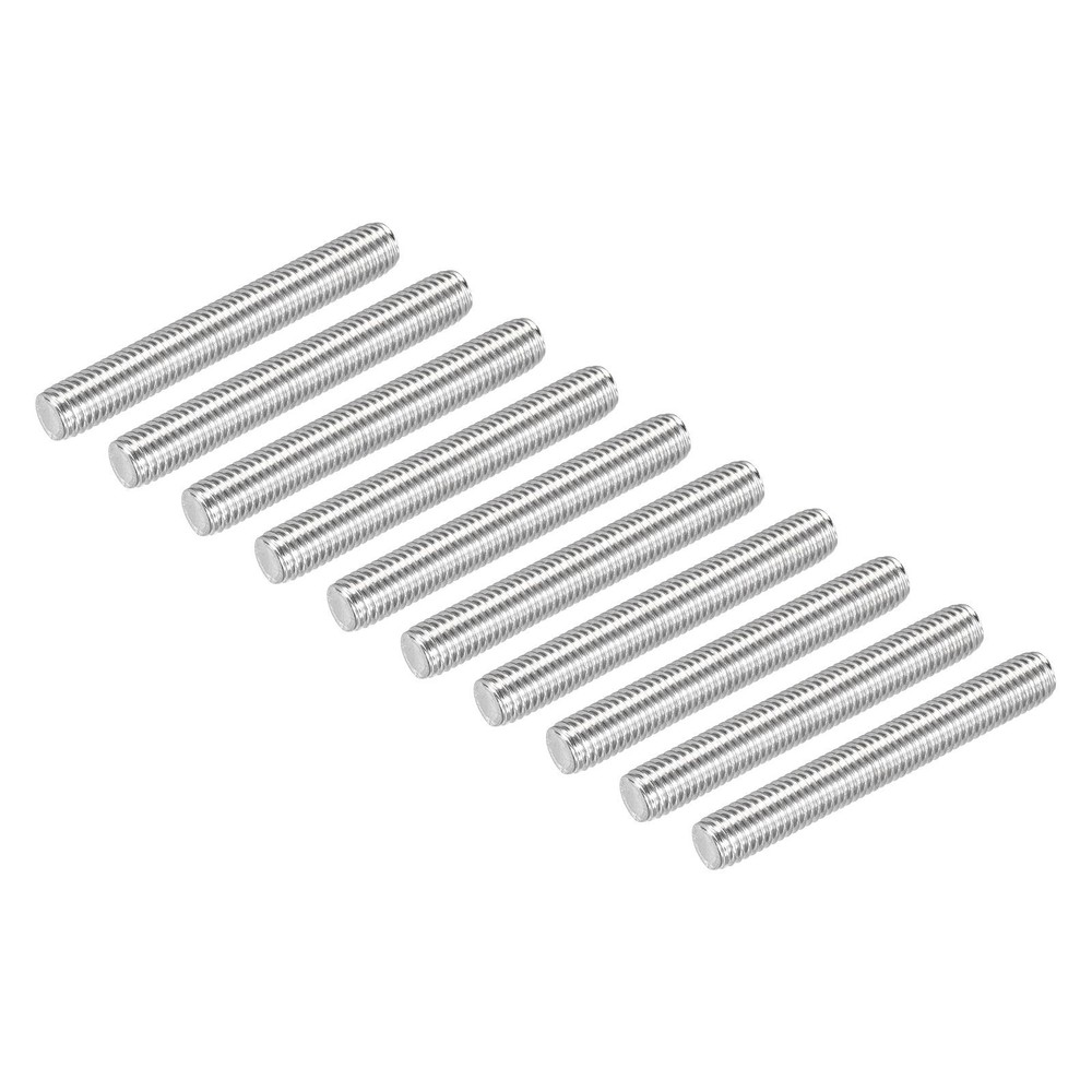 Fully Threaded Rod M10x80mm 304 Stainless Steel Right Hand Threads Rod 10 Pack