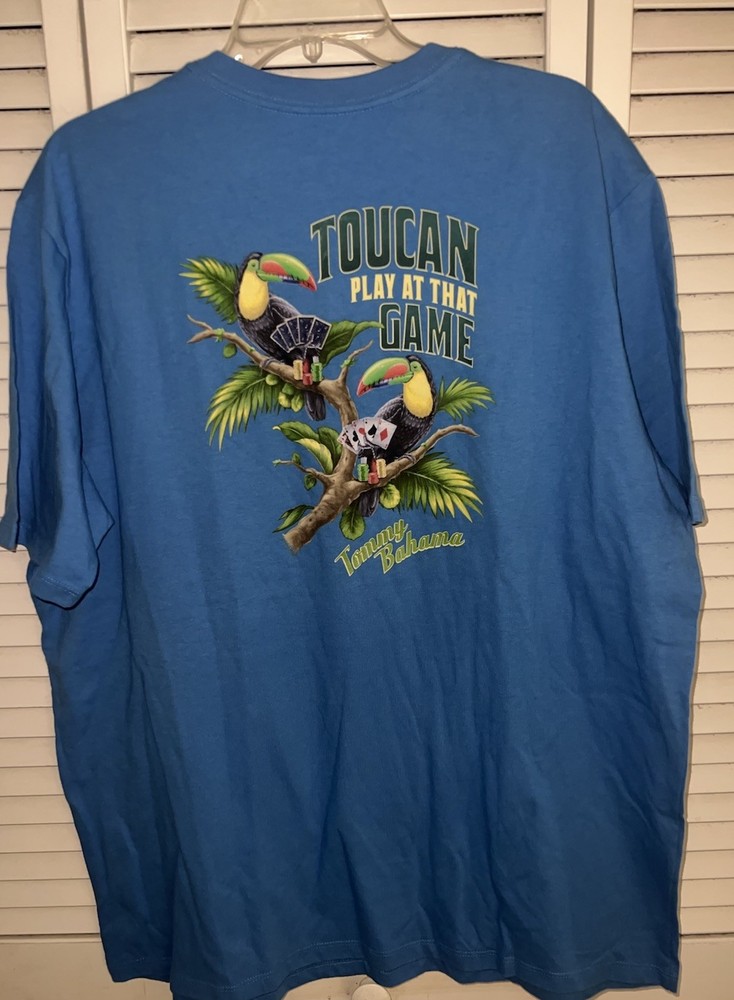 NWT Tommy Bahama Mens XL Graphic T-Shirt Toucan Play At That Game Tee