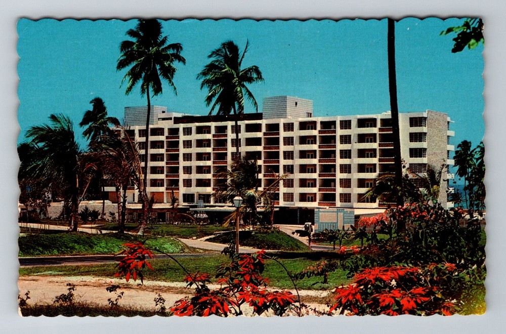 Jamaica- Ocho Rios British West Indies Arawak-Hilton Hotel Old Vintage Postcard