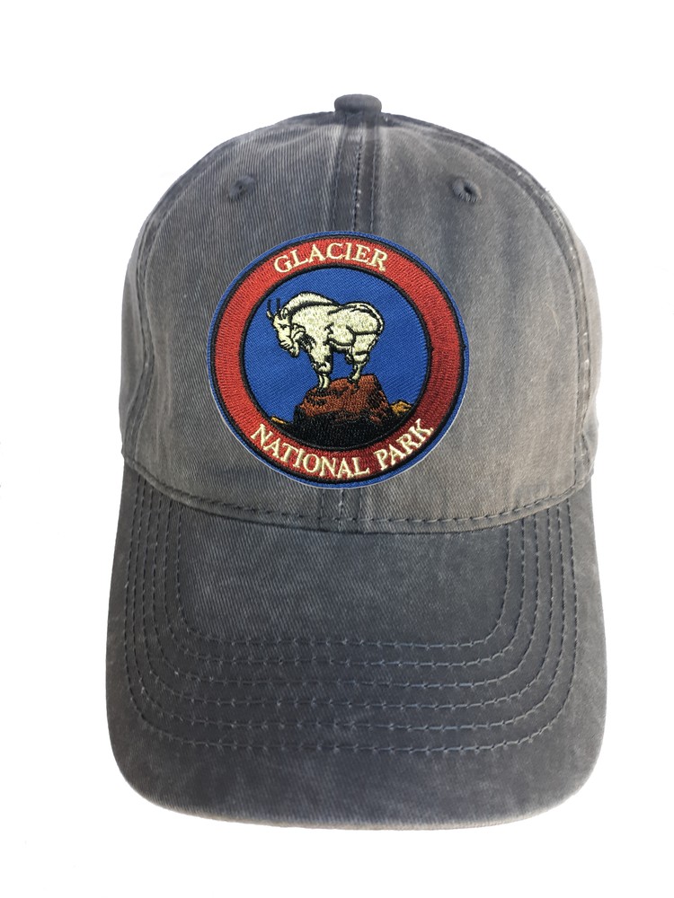 Glacier National Park Adjustable Curved Bill Strap Back Dad Hat Baseball Cap