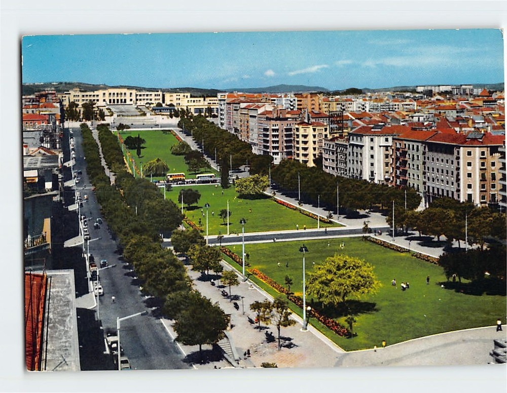 Postcard D. Afonso Henriques Boulevard Lisbon Portugal