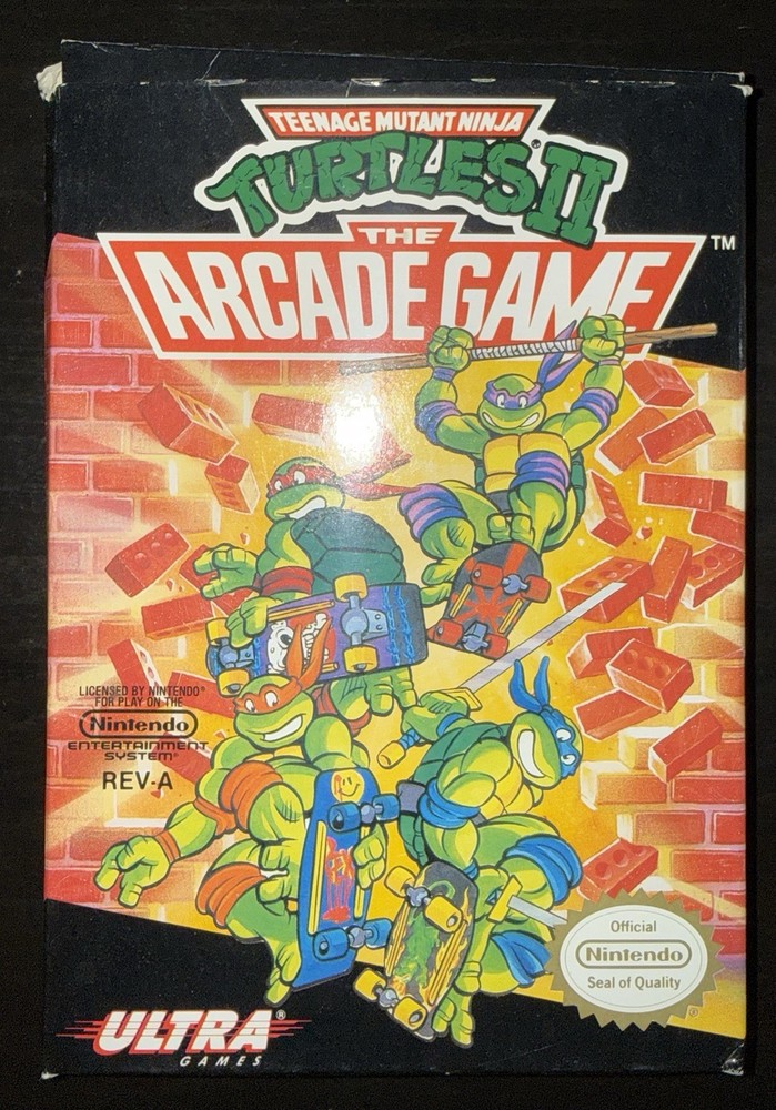 Teenage Mutant Ninja Turtles II 2 The Arcade Game NES CIB Tested TMNT