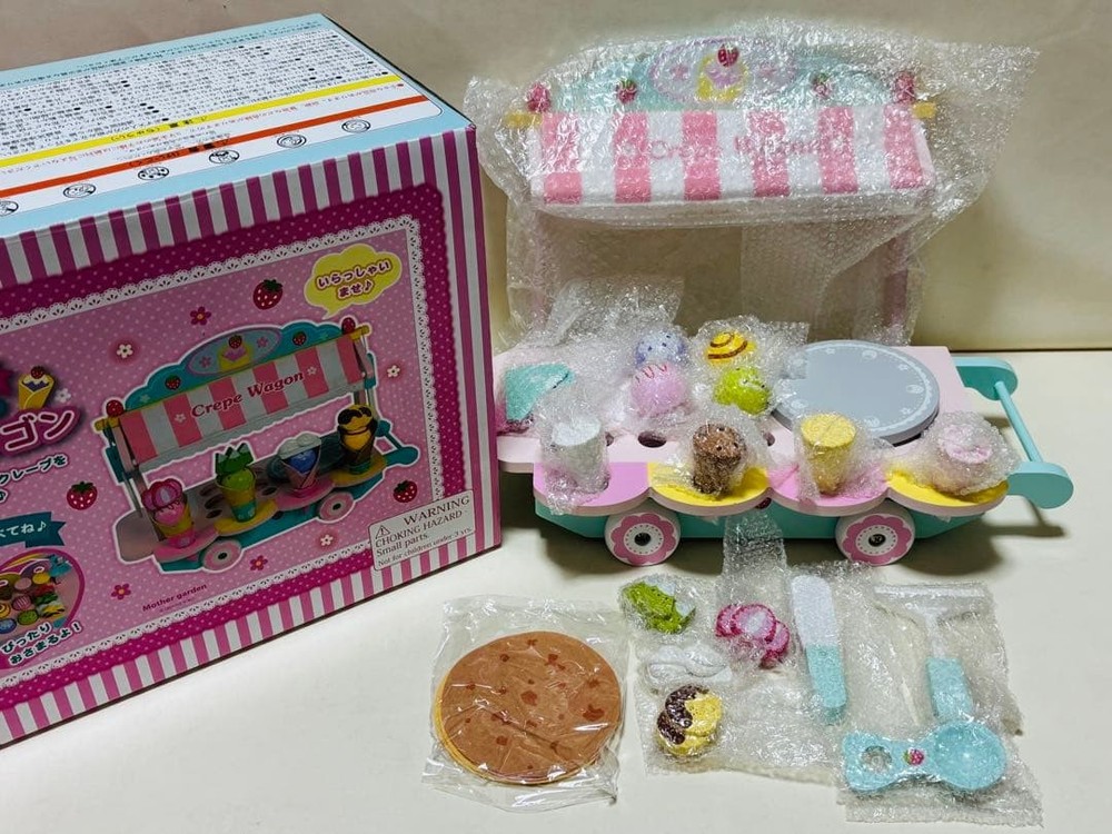 Mother Garden Wild Strawberry Playhouse Crepe Wagon #fe000f