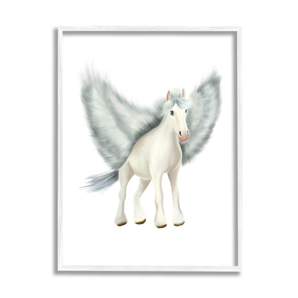 Mythical Pegasus Creature Flying Horse Fantasy Painting, Design by Studio Q