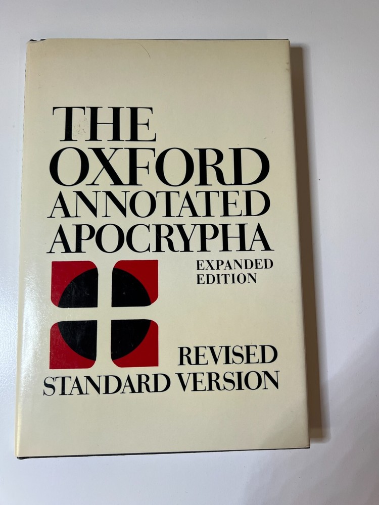 Oxford Annotated Apocrypha of the Old Testament~ed. Bruce Metzger 1977 Hardcover