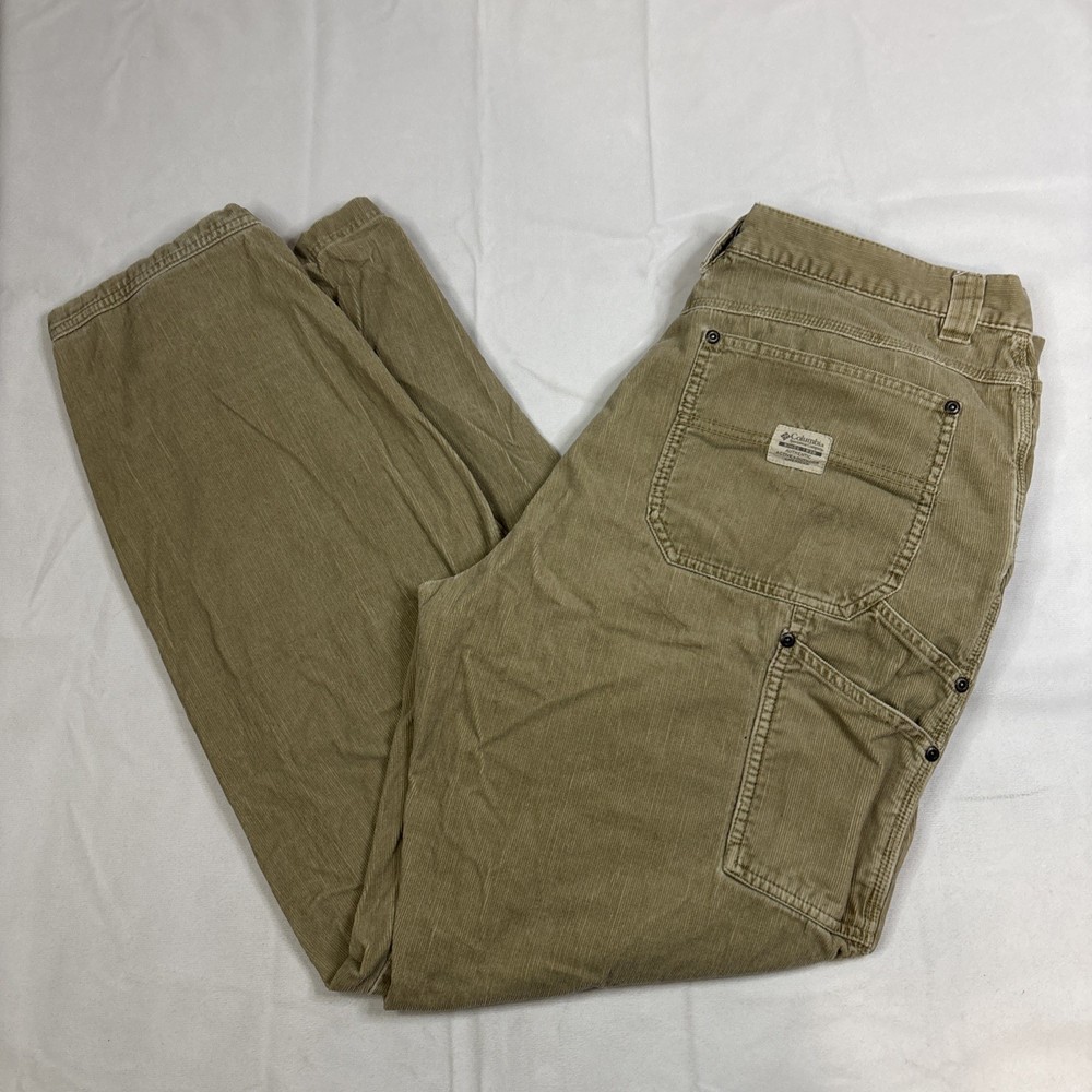 Columbia Pants Men’s 36x32 Beige Corduroy Carpenter Straight Leg