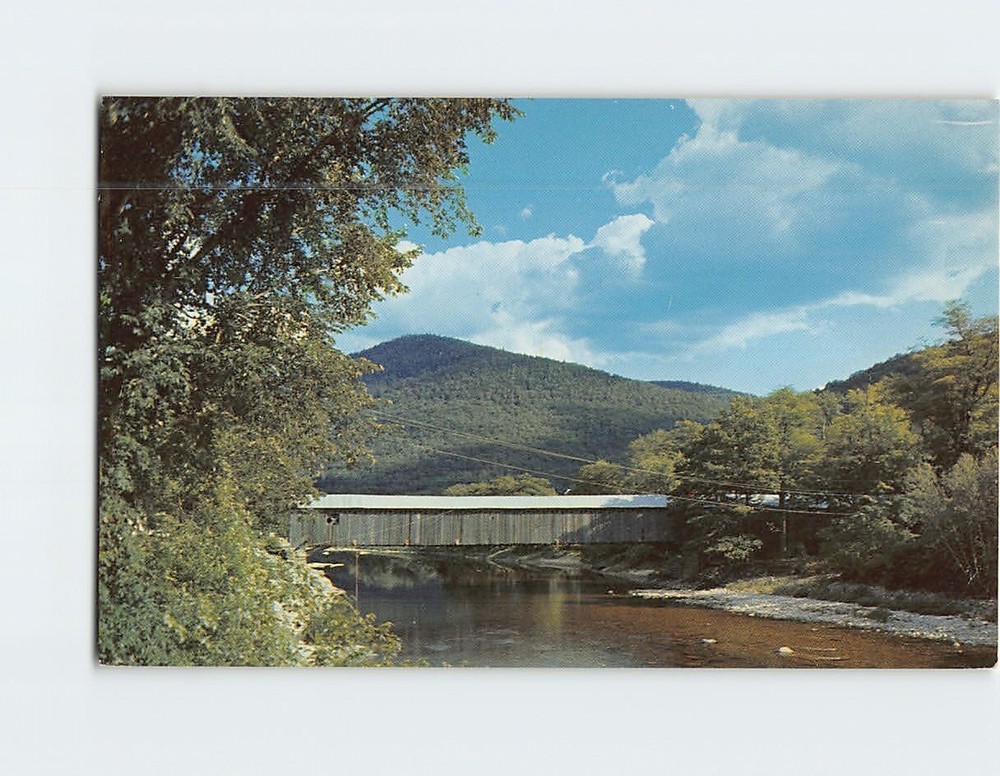 Postcard Old Scott Covered Bridge Vermont USA