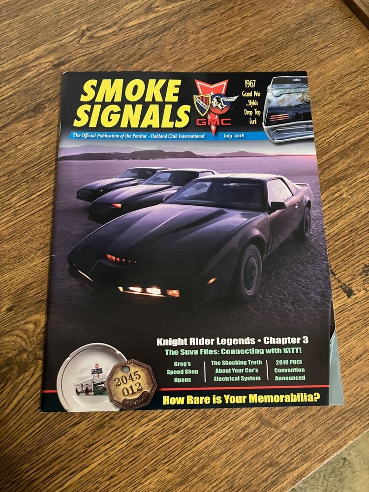 *Vintage Back Issue of Smoke Signals Magazine July 2018