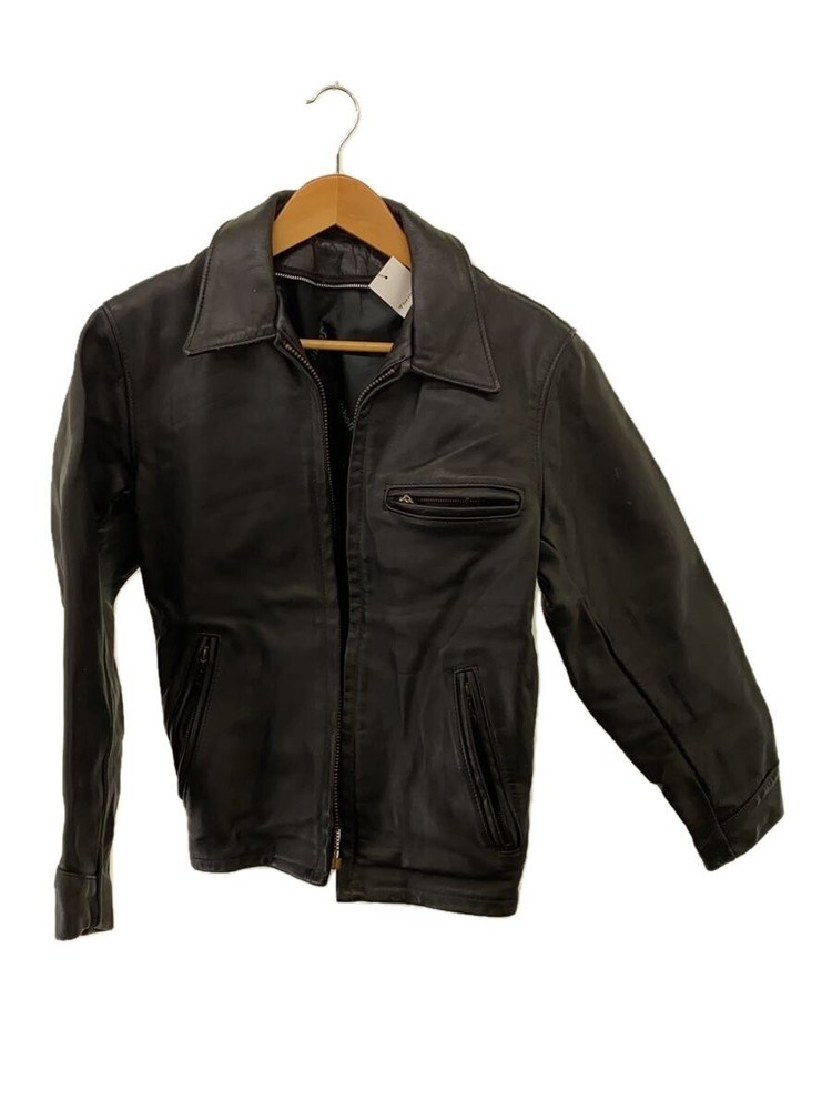 Schott Trucker Jacket/Leather Jacket Blouson/34/Cowhide/Blk/At101 3505