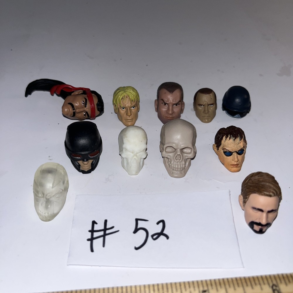 Marvel Legends 6-Inch Figure Lot of 10 Heads #52 Action Figure Accessories