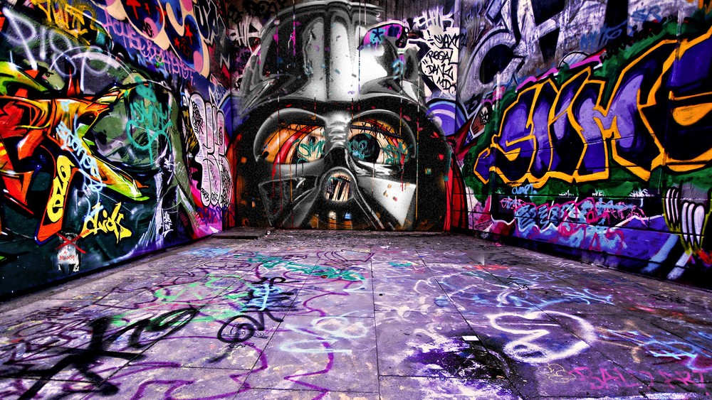star war CANVAS GRAFFITI  LIMITED PRINT