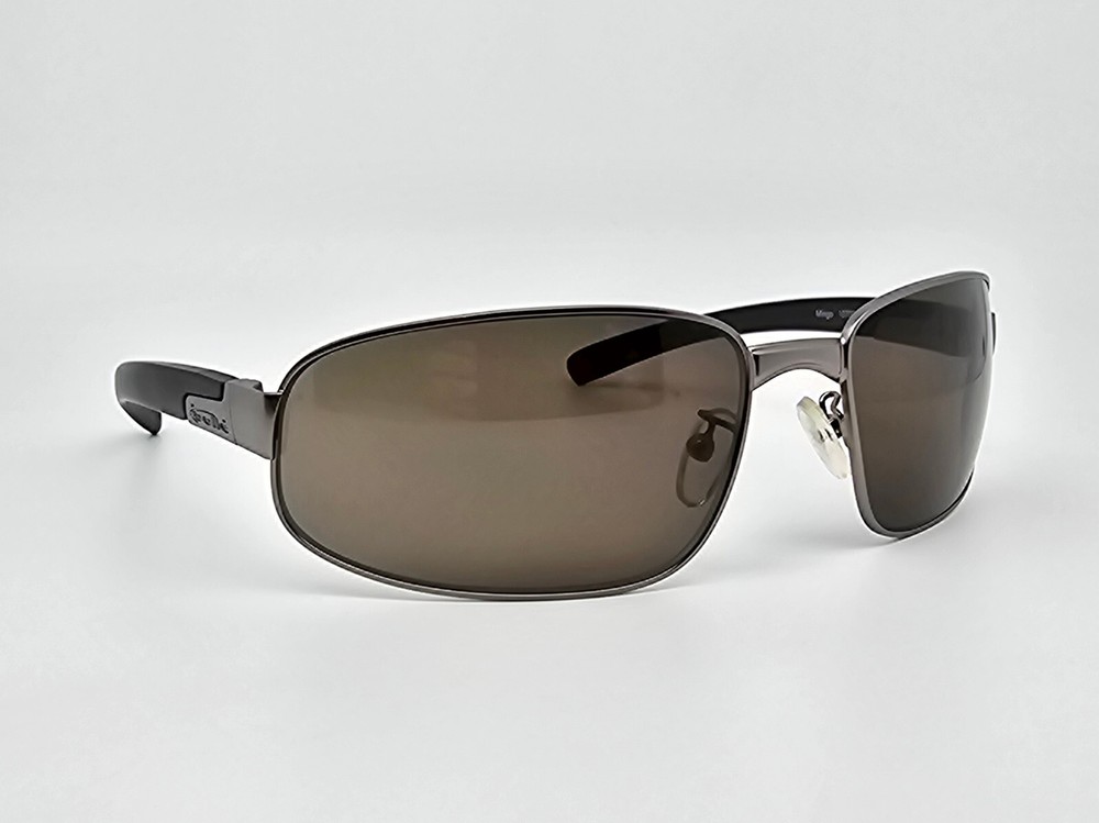 Bolle Mingo 10708 Satin Gunmetal Frame TNS Grey Lens Sunglasses w Flexhinge 63mm