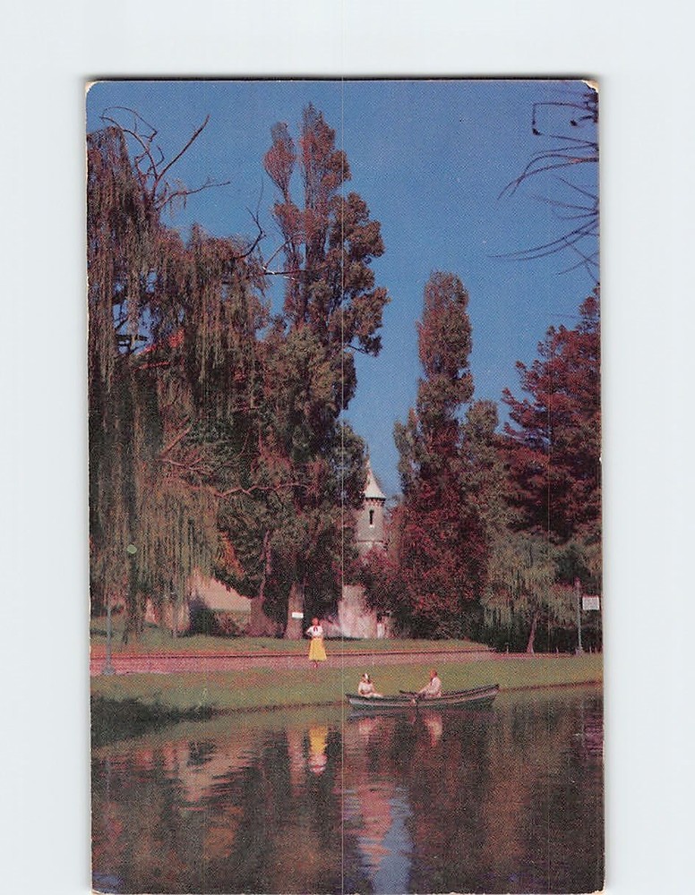 Postcard Plaza Independencia Park Montevideo Uruguay