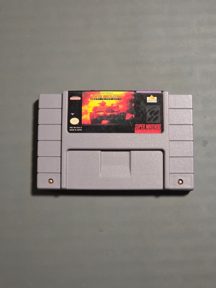 Retro Super Nintendo SNES Super Battletank: War in the Gulf Authentic - Tested