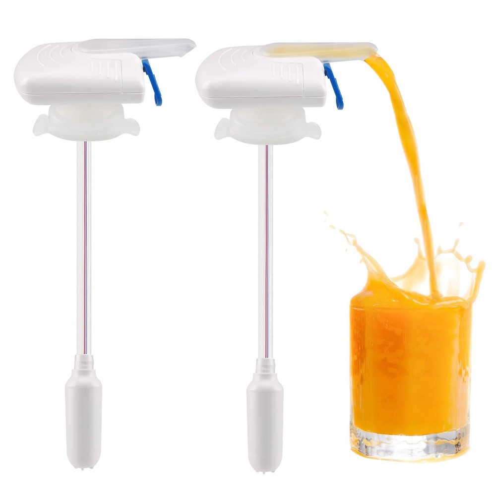 2Pack Automatic Drink Dispenser, Milk white or black stainless steel
