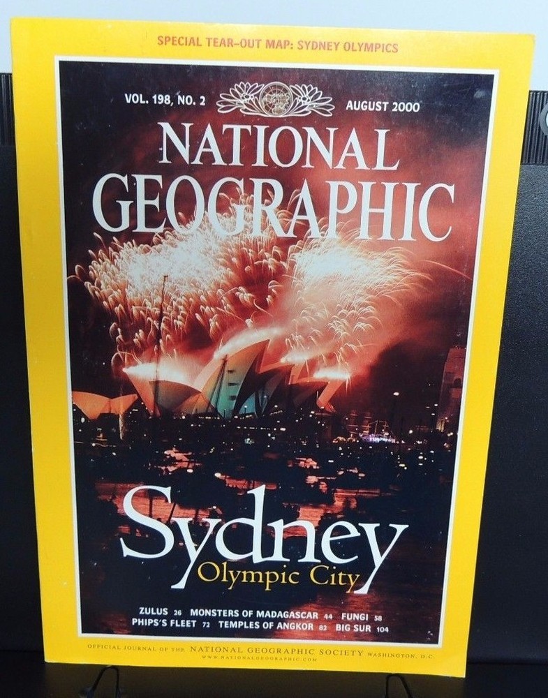 National Geographic Magazine ~ AUGUST 2000 - OLYMPICS Sydney Australia w/ Poster