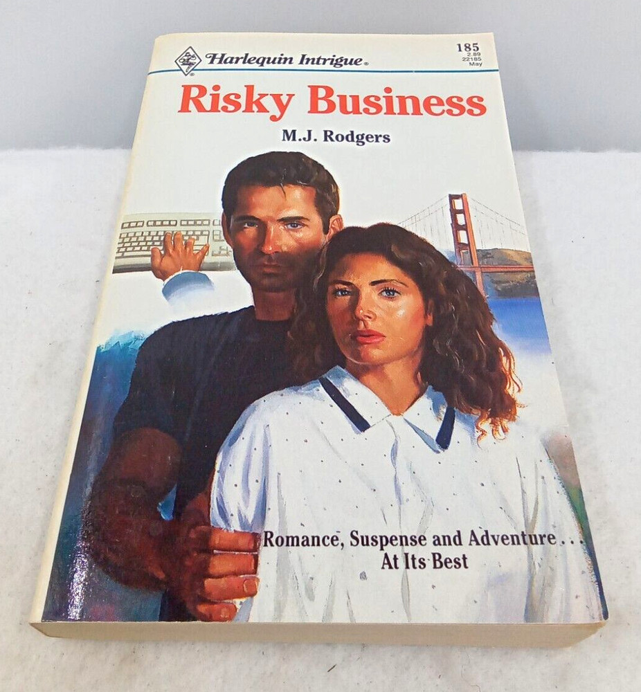 Harlequin Intrigue Paperback Risky Business by MJ Rodgers #185 1992 Preowned