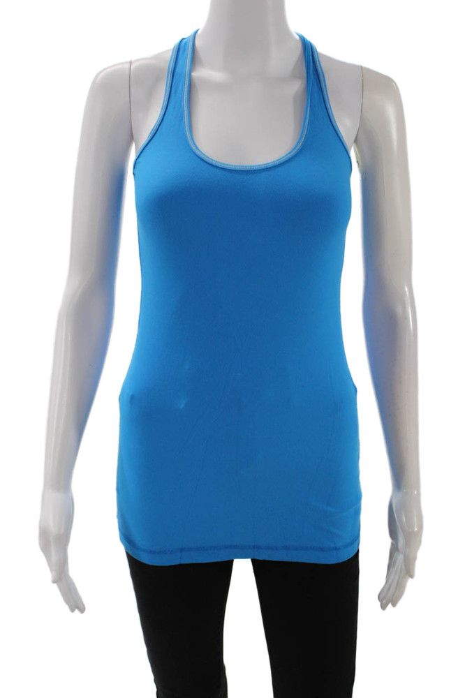 Lululemon Women Basic Camisole Blue Nylon Round Neck Sleeveless Size 6Free Shipping in US $100+ Orders | $6.95 Orders Below