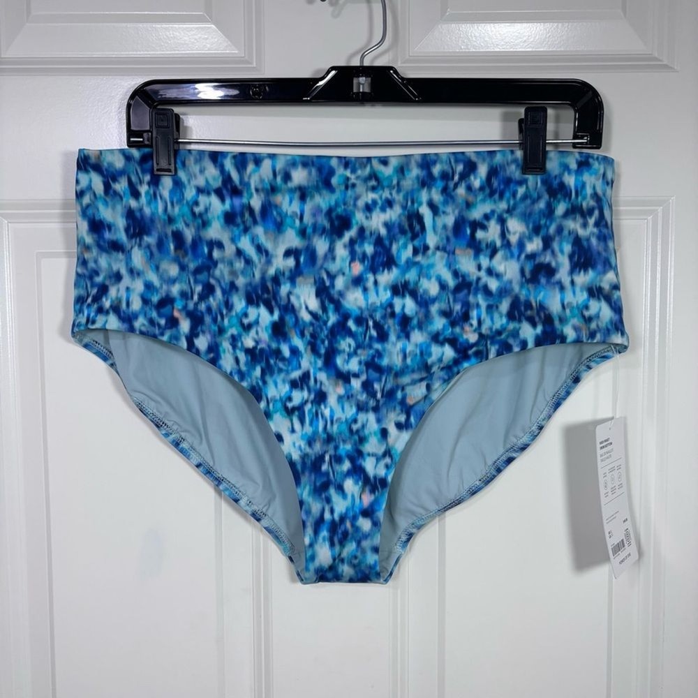 NWT Athleta High Waist Swim Bottom Women’s XL Blue