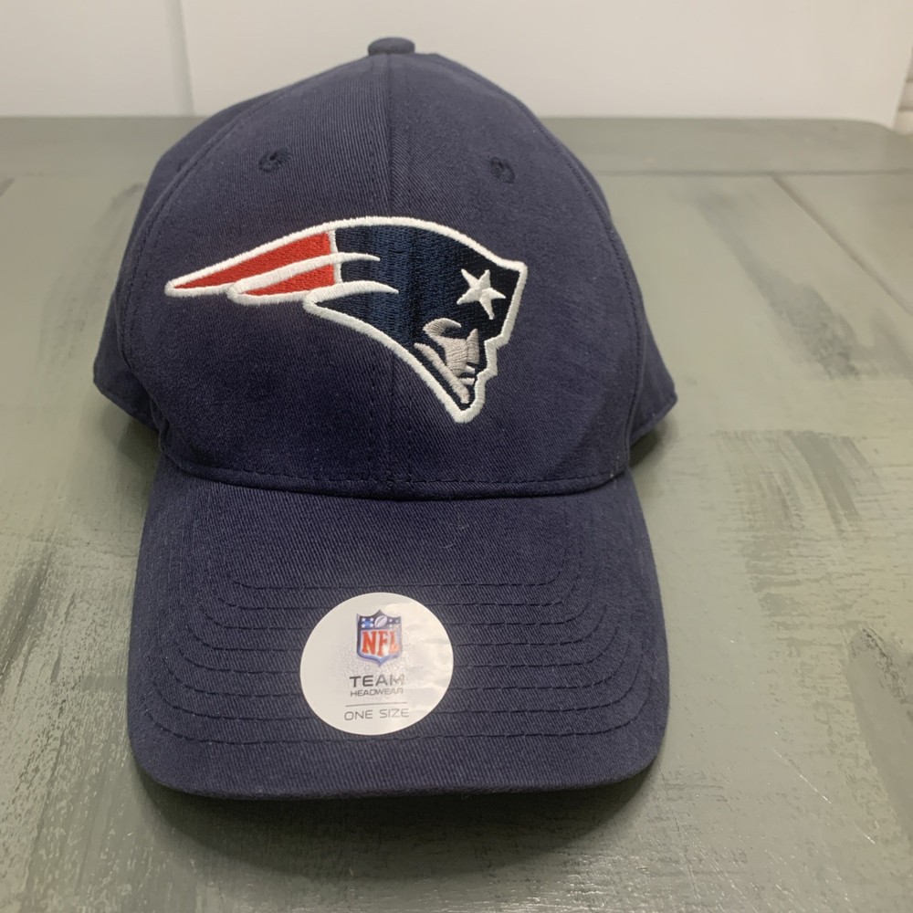 New England Patriots Hat Men’s Cap Strapback Blue Logo NFL Team Apparel