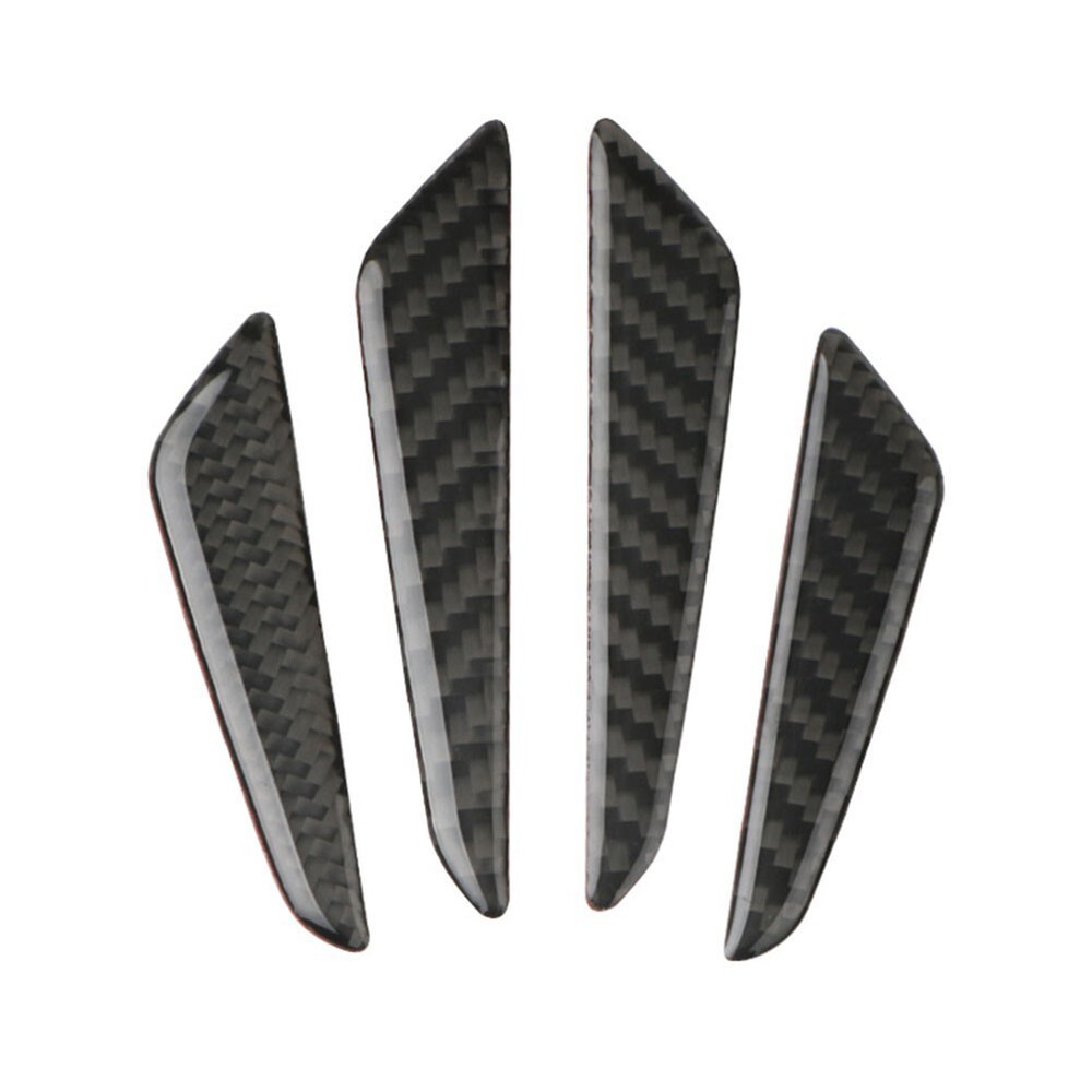 4X Car Carbon Fiber Door Edge Guard Bumper Protector Strips Trim Cover Decor NEW
