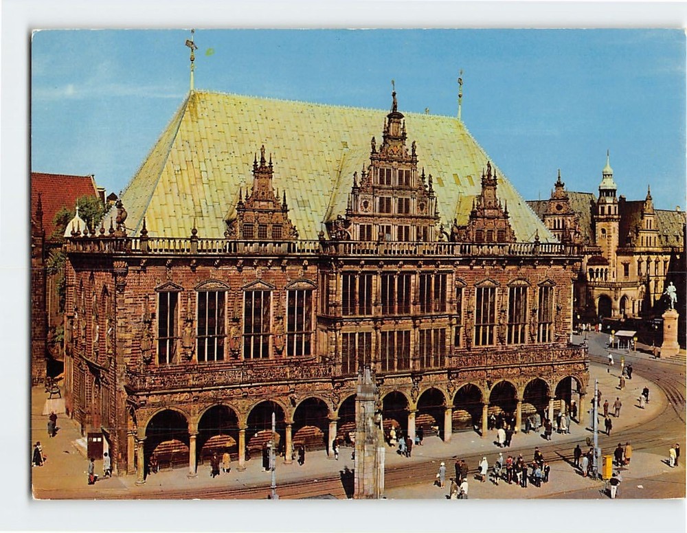 Postcard Altes Rathaus Bremen Germany