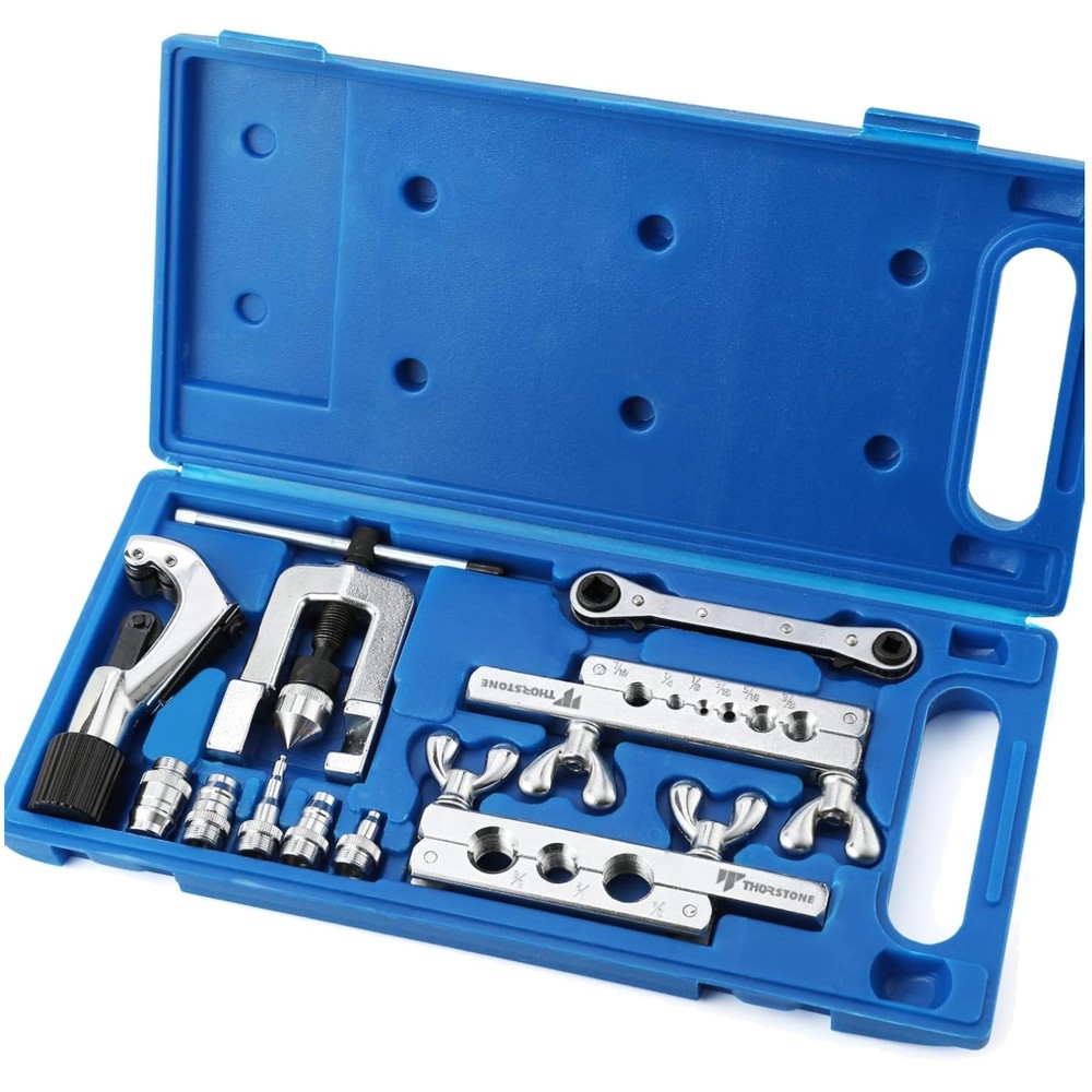 HVAC Flaring Tool Kit with Cutter & Ratchet Wrench