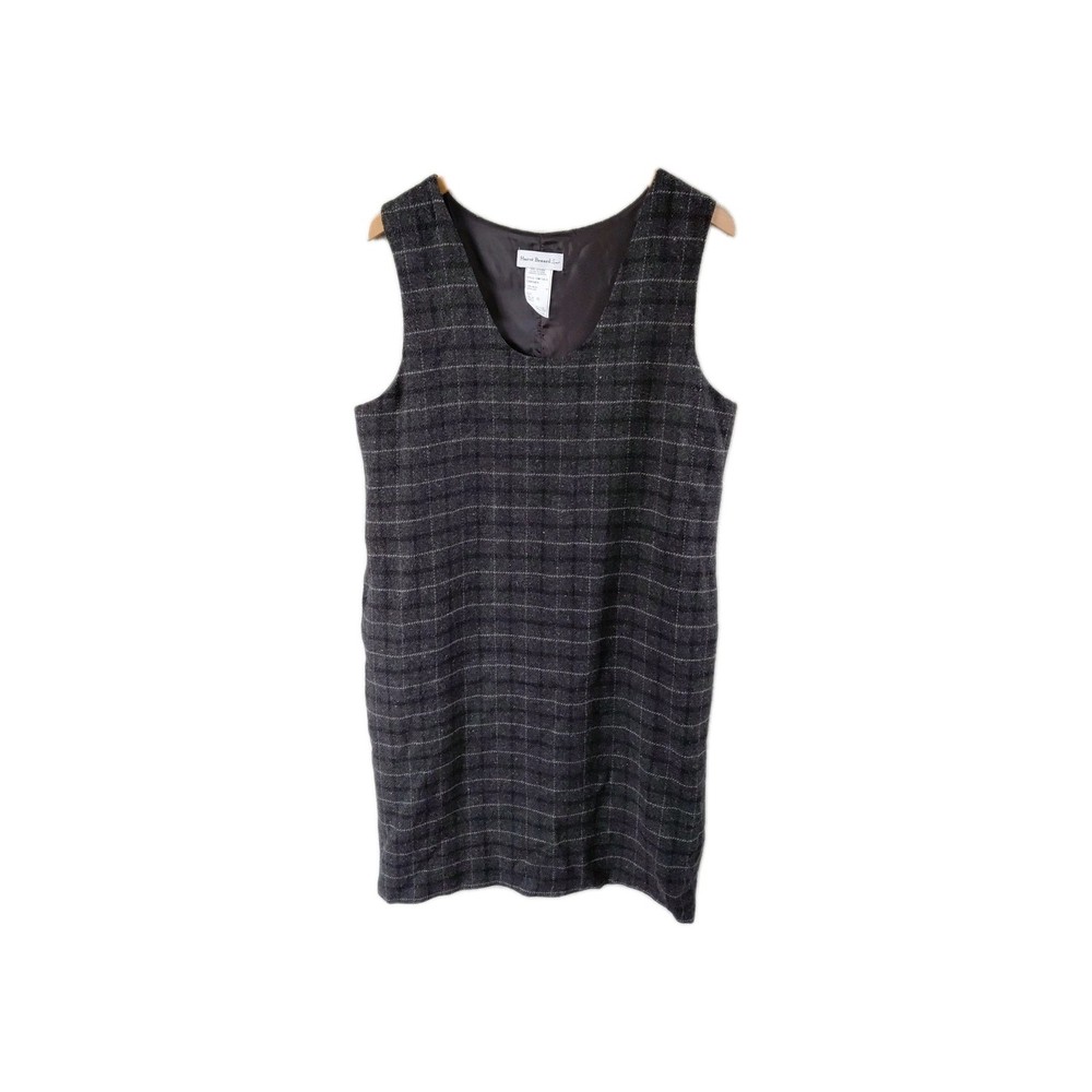 Harve Benard Sport Womens Sleeveless Dress Size 12 100% Wool Preppy Professional