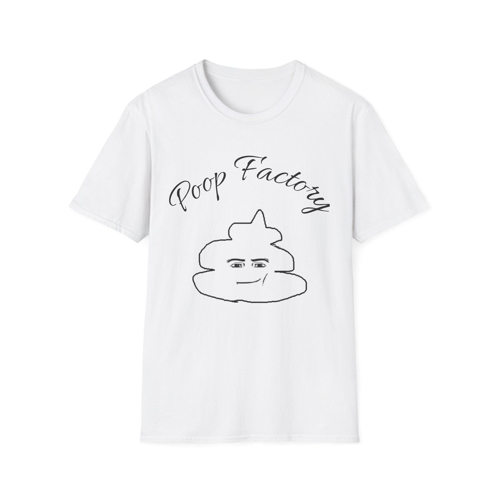 Poop Factory T-Shirt | Cute Poop Cartoon, Script Text