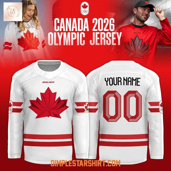 Custom Cana da Olympic 2026 Hockey Jersey Unisex Fan Gift