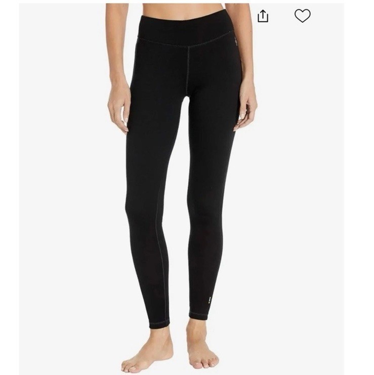 Smartwool Women's 250 Size S All Season Merino Base Layer Bottom Black Leggings