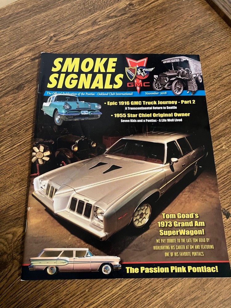 *Vintage Back Issue of Smoke Signals Magazine November 2018