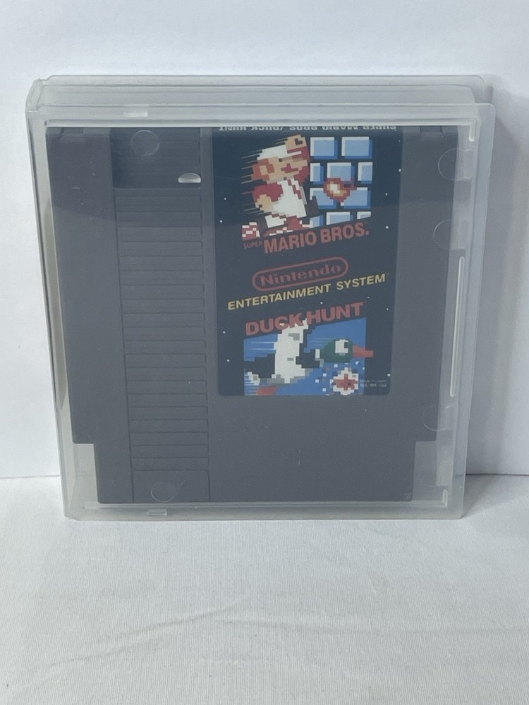 Super Mario Bros/Duck Hunt (Nintendo NES, 1988) Cartridge Case Cleaned Tested