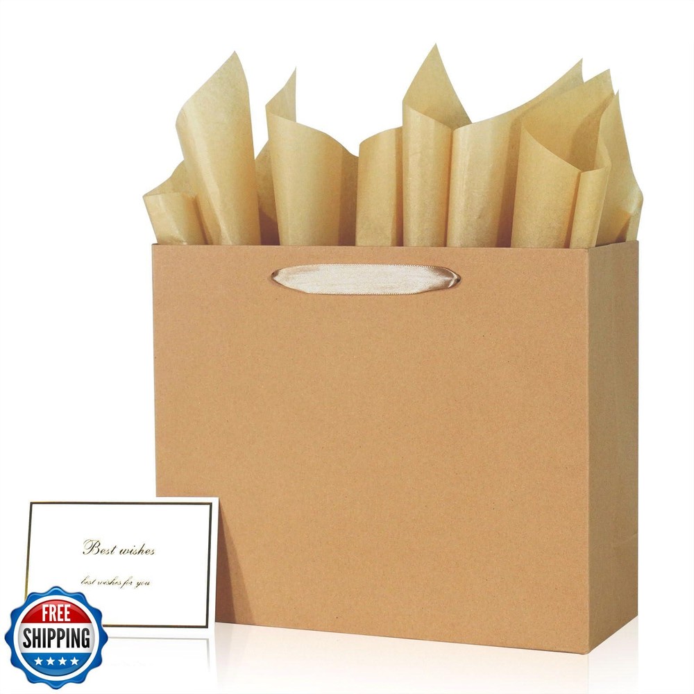 Elegant Brown Gift Bag 11.8