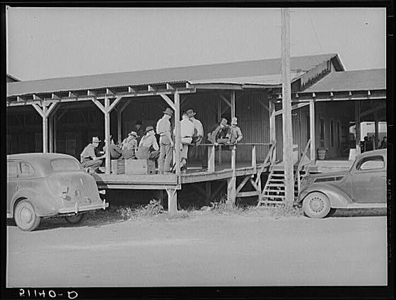 Photo:Waiting around the packing house for work. Belle Glade, Florida