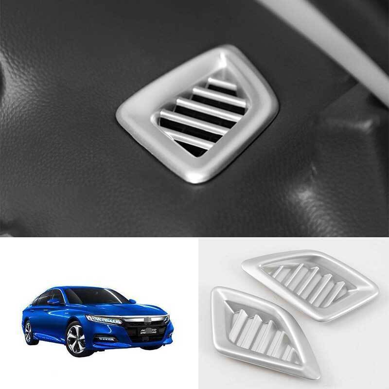 For Honda Accord 10th 2018-2022 Matt Silver Instrument L&R Air Outlet Vent Cover