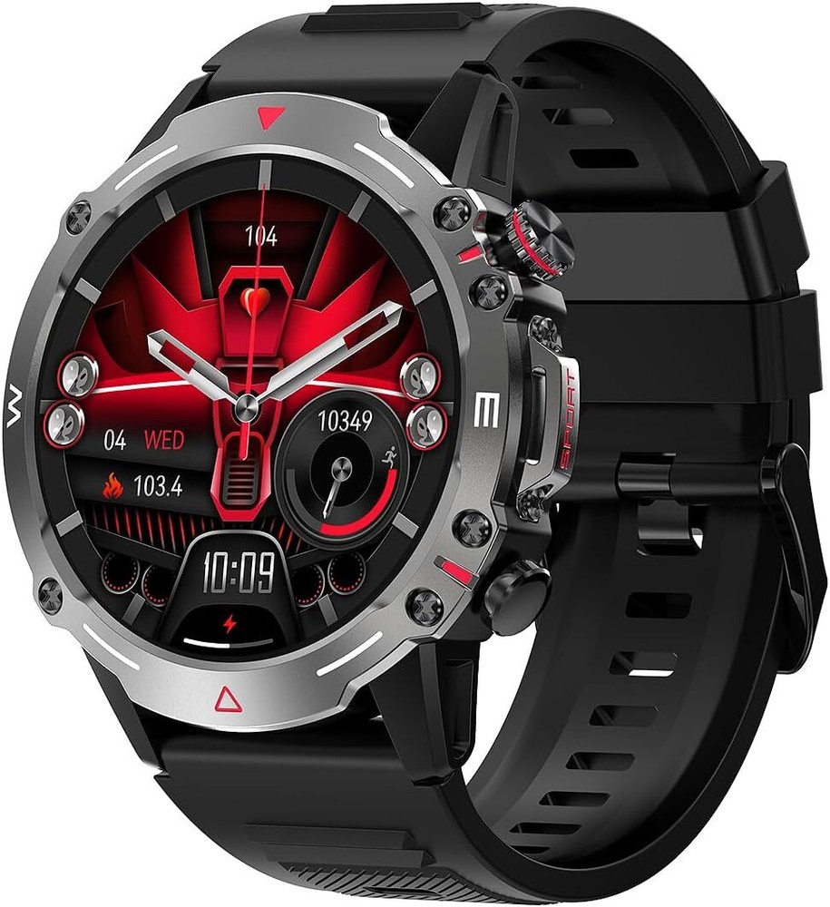 Smartwatch AMOLED Display Bluetooth Call Fitness Tracker NFC IP68 Waterproof