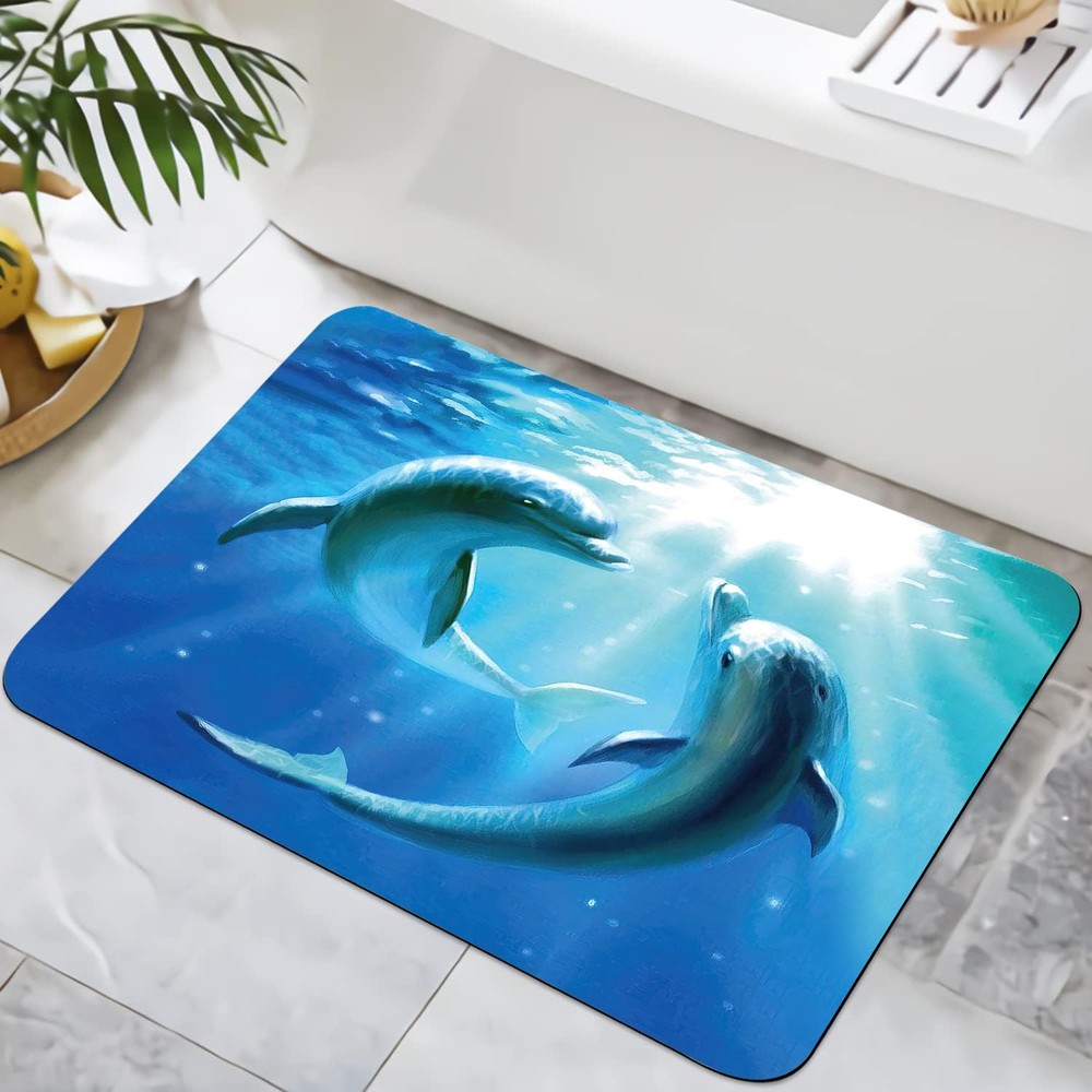 Soft Non-Slip Washable Bath Mat for Bathroom Shower Room and Bathtub with Stylish Design and Comfort