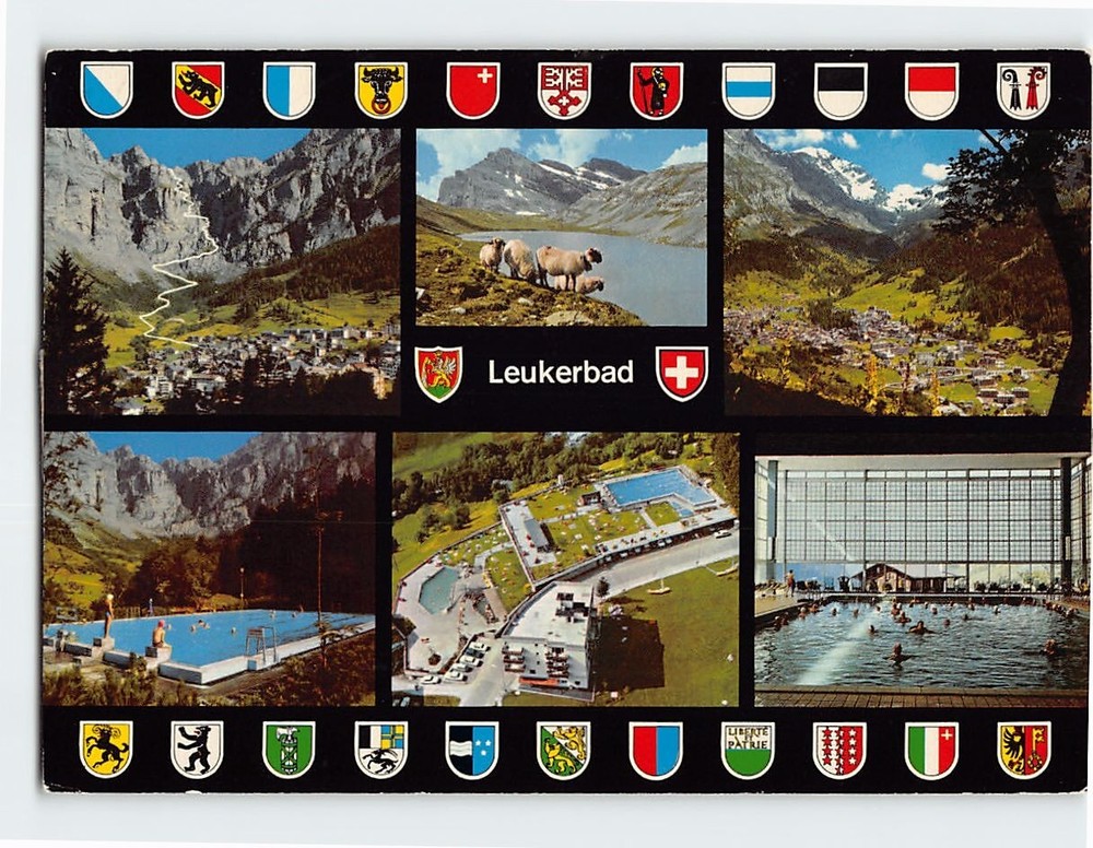 Postcard Scenes & Views Leukerbad Switzerland