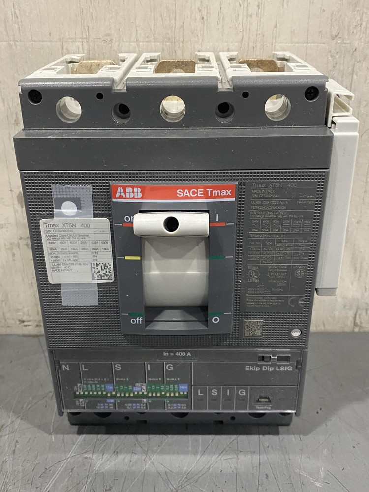 ABB SACE Tmax 400A 3-Pole Circuit Breaker XT5N400