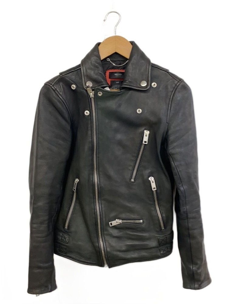 Diesel Double Riders Jacket/S/Sheep Leather/Blk 3479