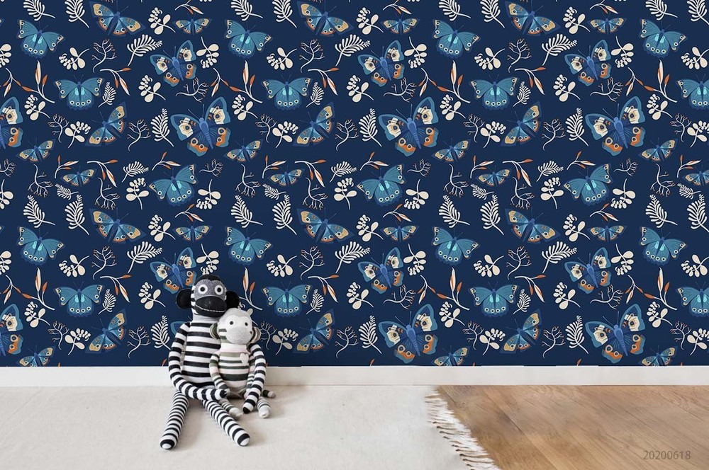 3D Butterfly Flower Pattern Wall Murals Wallpaper Murals Wall Sticker 2