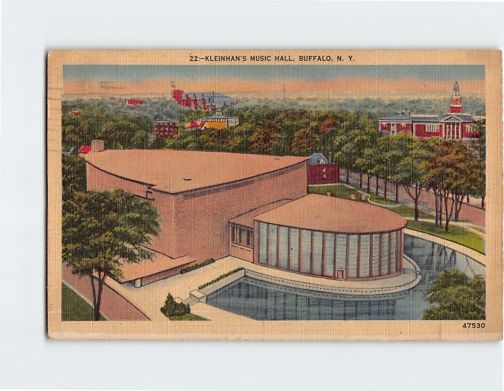 Postcard Kleinhans Music Hall Buffalo NY USA
