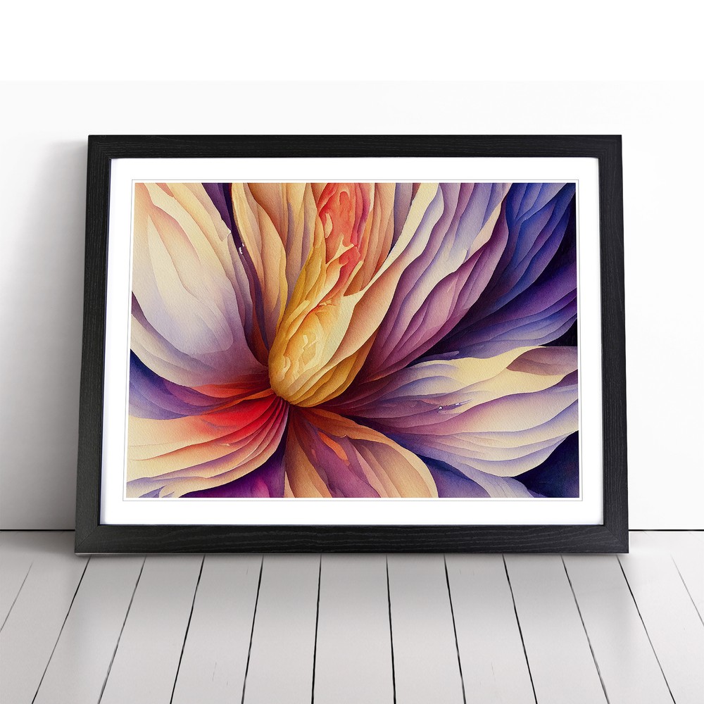 Sensational Flower Abstract Wall Art Print Framed Canvas Picture Poster Decor