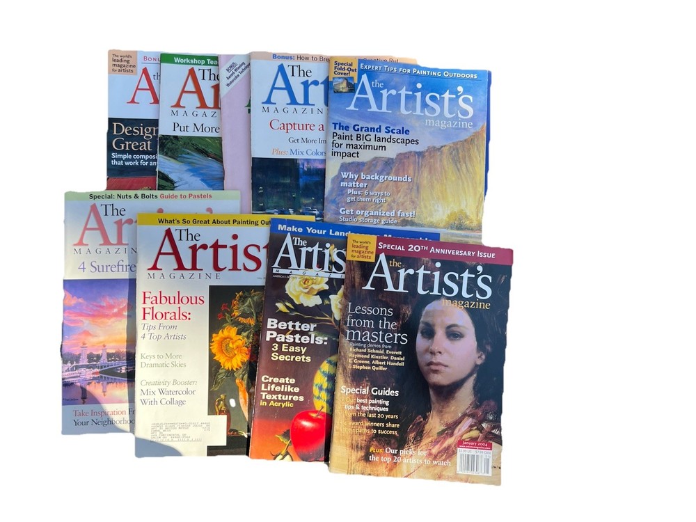 The Artist's Magazine Lot of 9 Variety 2004
