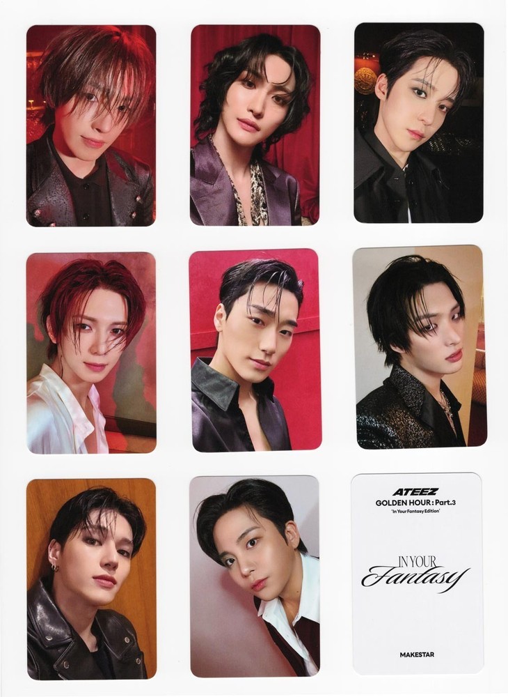 ATEEZ GOLDEN HOUR Pt.3 In Your Fantasy Edition [MAKESTAR]  LUCKY DRAW PHOTOCARD
